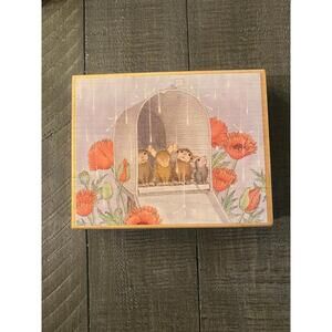 House Mouse Special Delivery wood block rubber stamp